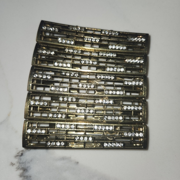 Gold Studded Cuff Bracelet - Picture 3 of 3